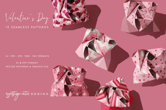 12 Seamless Valentine’s Day Patterns for Creative Inspiration