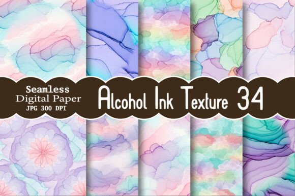 Alcohol Ink Texture Seamless Patterns: A Versatile Creative Tool for Modern Designers