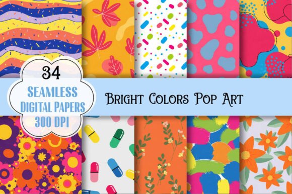 Bright Colors Pop Art Patterns