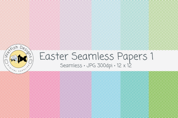 Easter Seamless Geometric Patterns 1