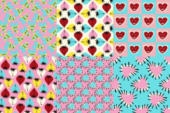 Funny Valentine Patterns Pack