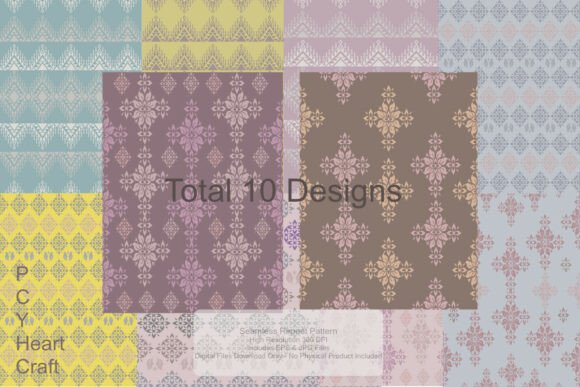 Muted Boho Ikat Patterns