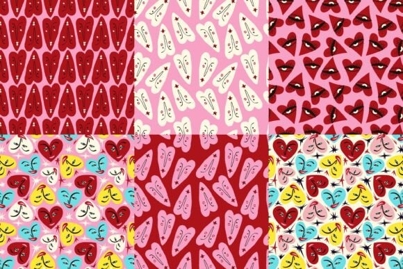 Playful Valentine’s Day Hearts Patterns: A Modern Approach to Romantic Design