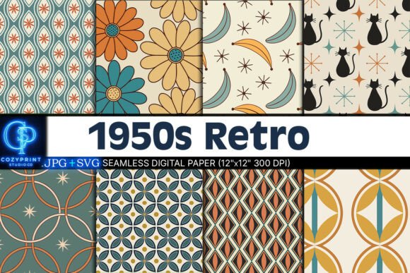 Reviving the 1950s: How Retro Patterns Digital Paper Can Transform Your Creative Projects