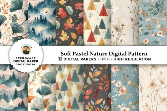 Soft Pastel Nature Digital Patterns: A Strategic Tool for Creative and Professional Projects