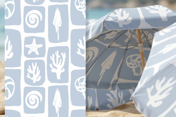 Summer Seamless Patterns Sea Blue: A Coastal Touch for Creative Projects