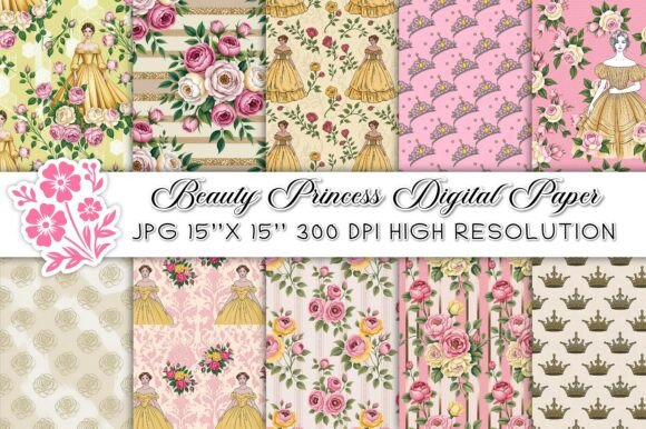 Unlocking Creativity with Princess Beauty Digital Paper Patterns