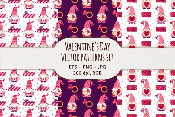 Valentine s Day Seamless Vector Patterns for Creative Projects