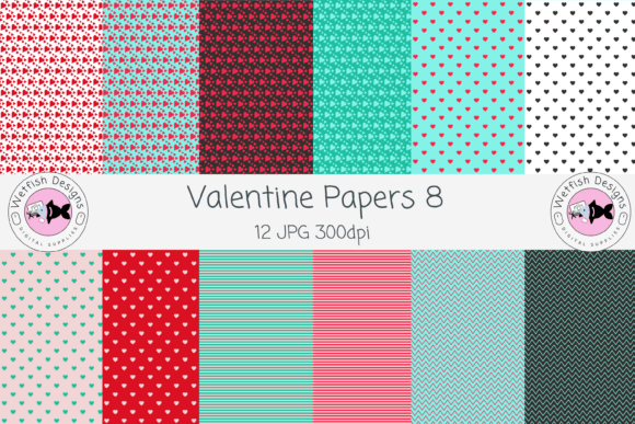Valentine Seamless Paper Patterns 8: A Creative Resource for Digital Designers