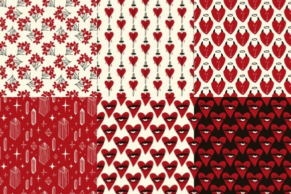 Valentine’s Day Hearts Patterns
