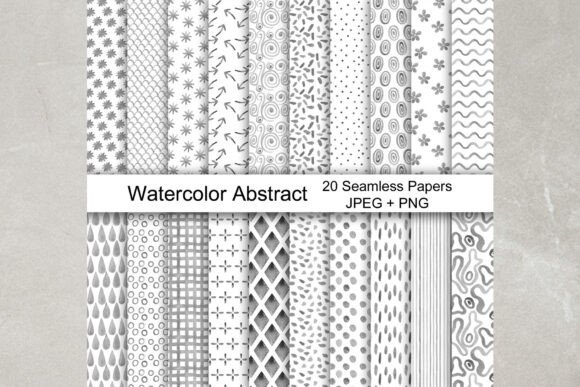 Watercolor Abstract Seamless Patterns for Creative Workflows